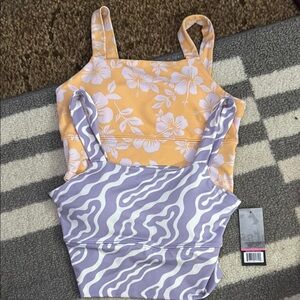 Floral and Zebra Print Sports Bras